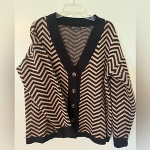 Button up striped cardigan - comfy and cozy